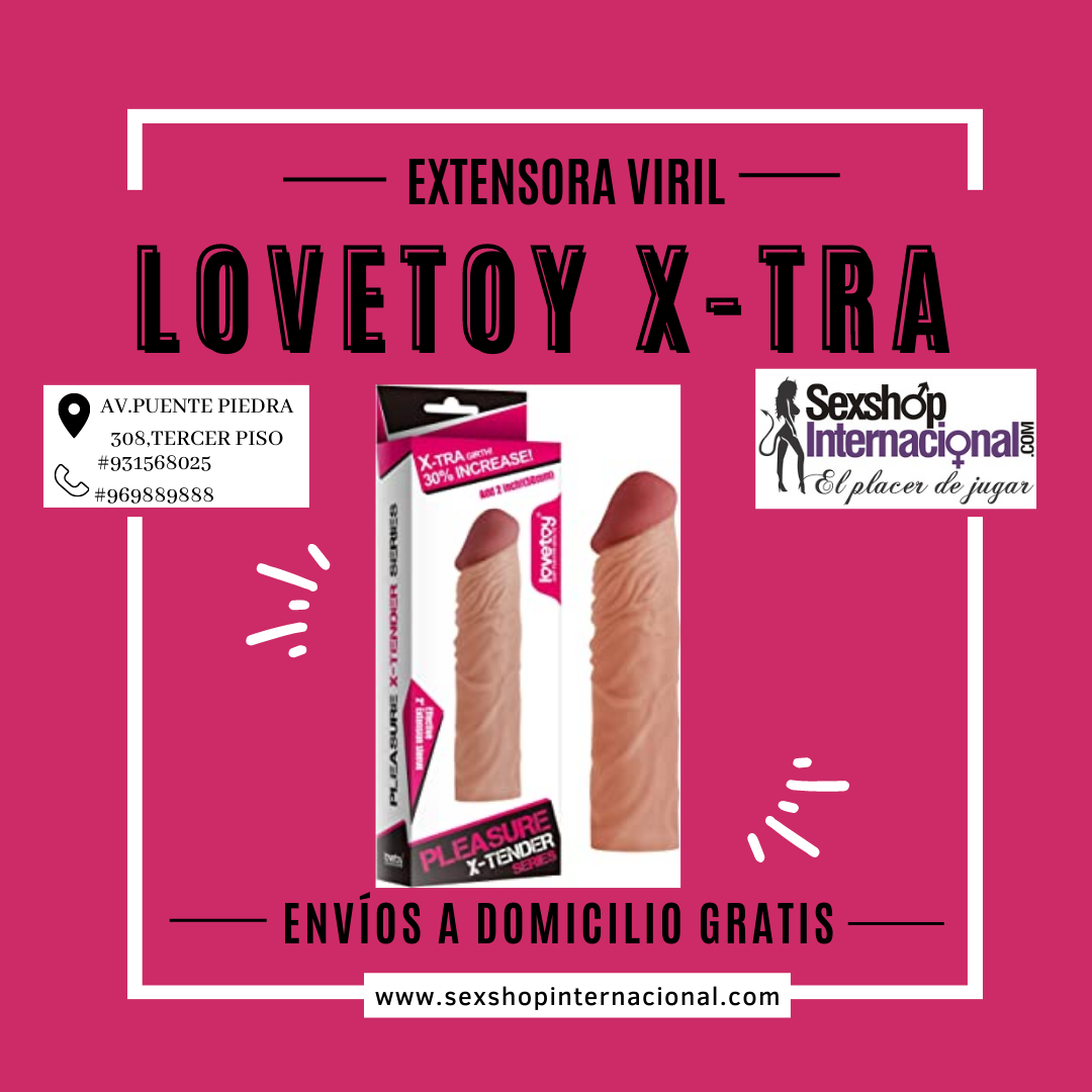 LOVETOY X-EXTRA EXTENSORA VIRIL REALISTA SEXSHOP PTE PIEDRA 931568025